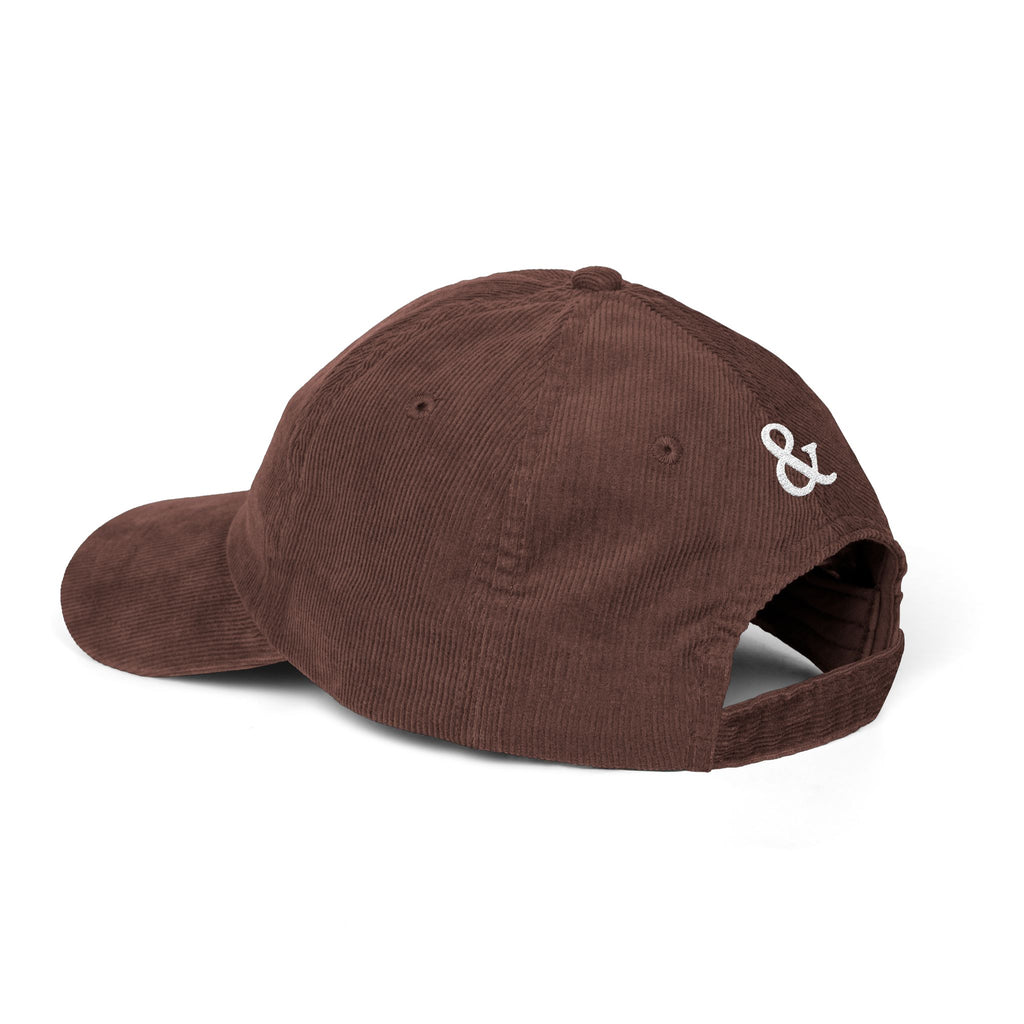 100% Real - Embroidered Corduroy Baseball Cap
