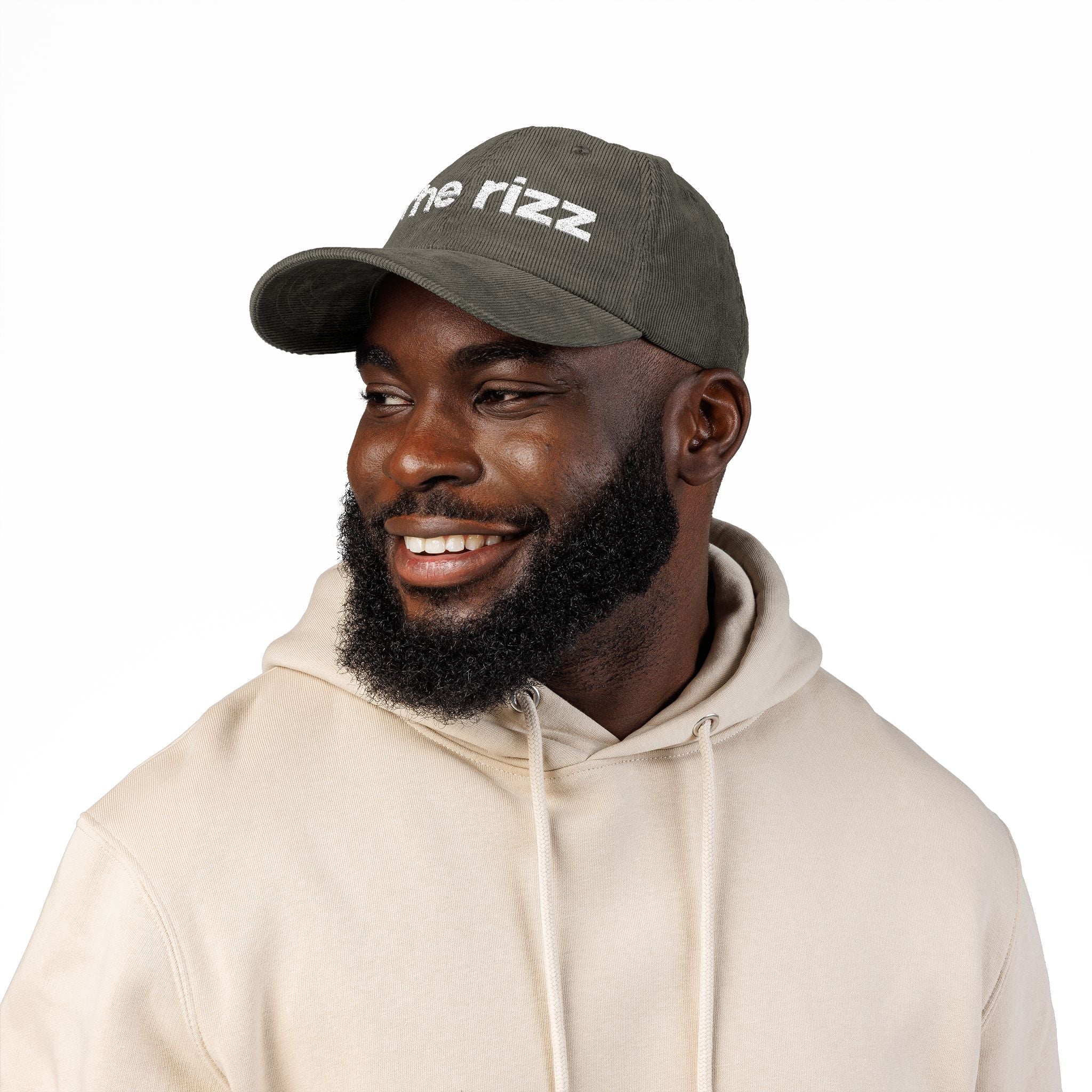 The Rizz - Embroidered Corduroy Baseball Cap