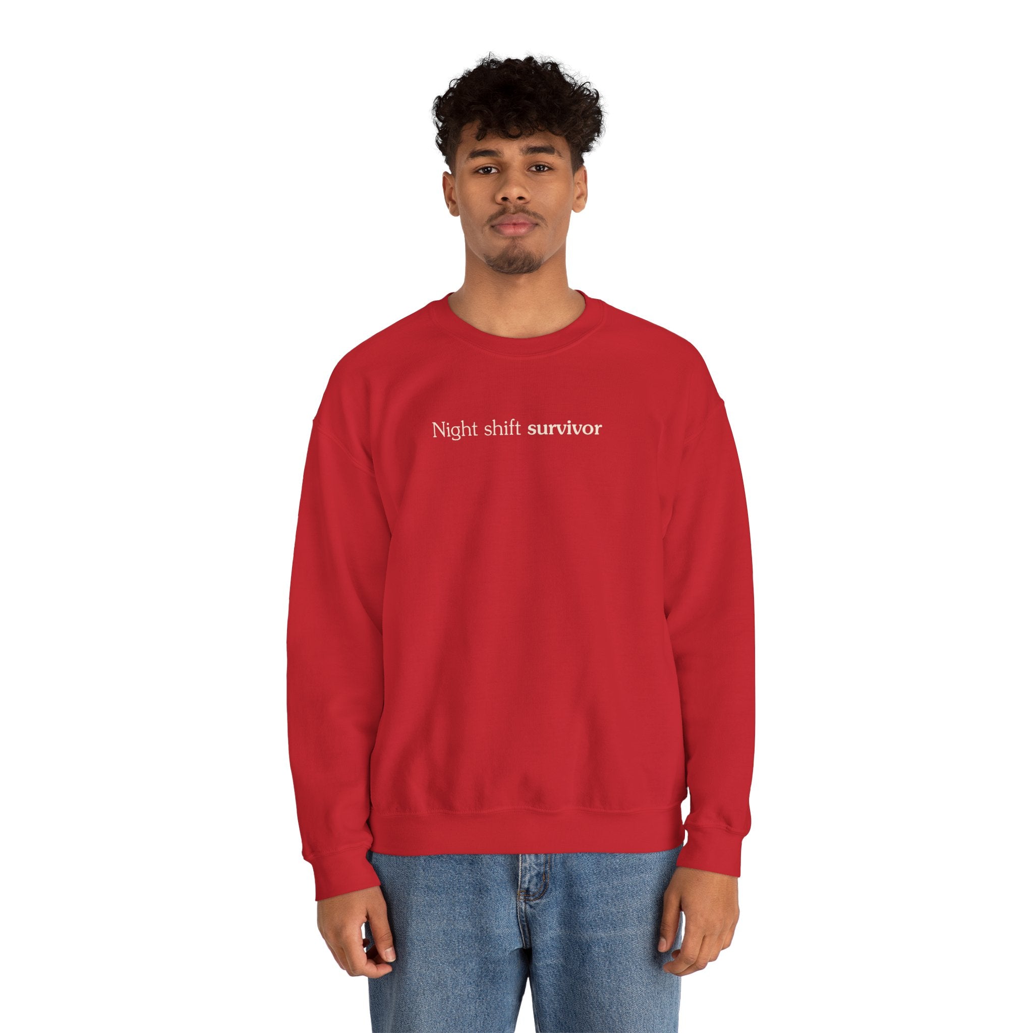 Night shift survivor - Crewneck Sweatshirt
