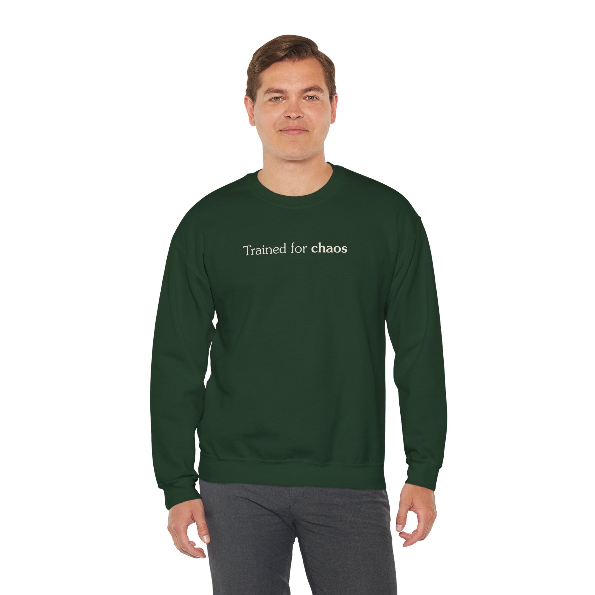 Trained for chaos - Crewneck Sweatshirt