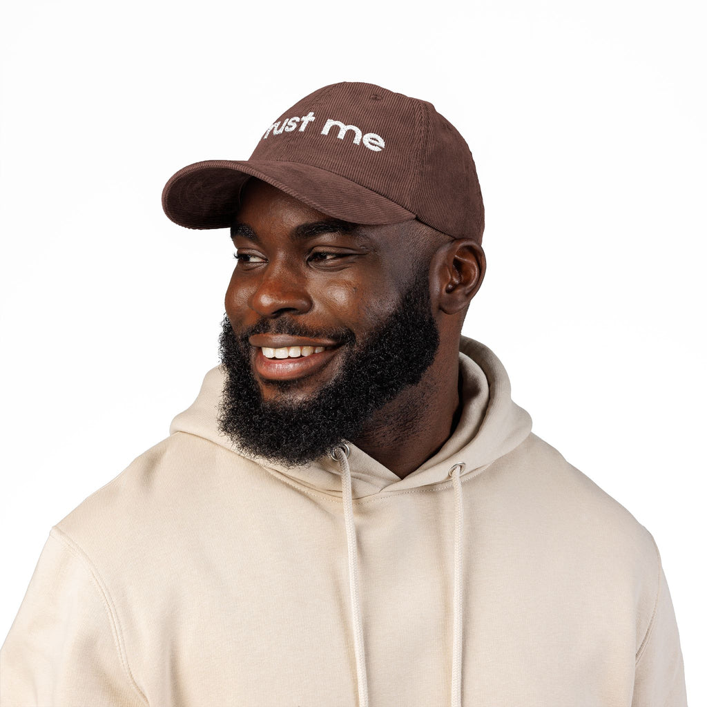 Trust Me - Embroidered Corduroy Baseball Cap