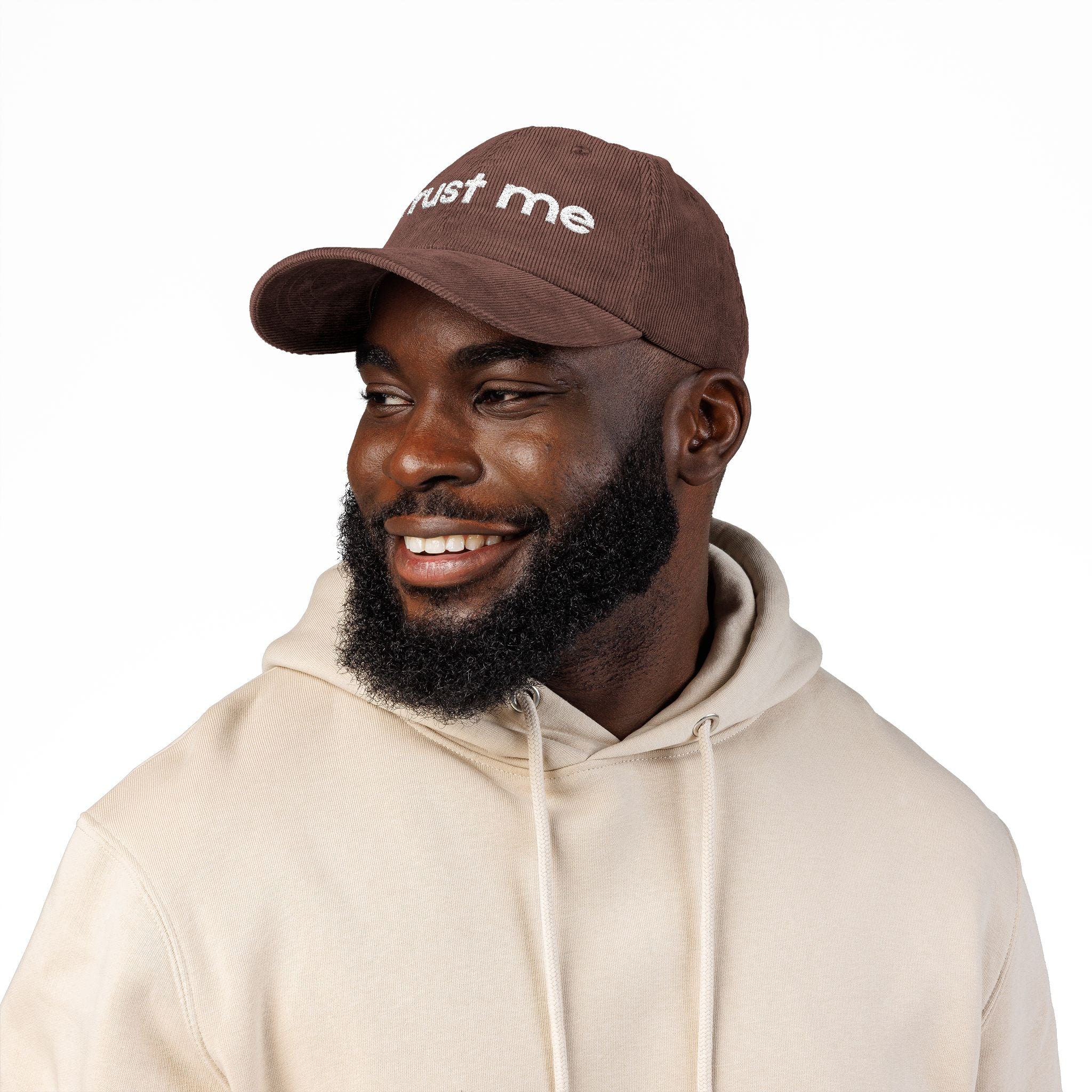 Trust Me - Embroidered Corduroy Baseball Cap