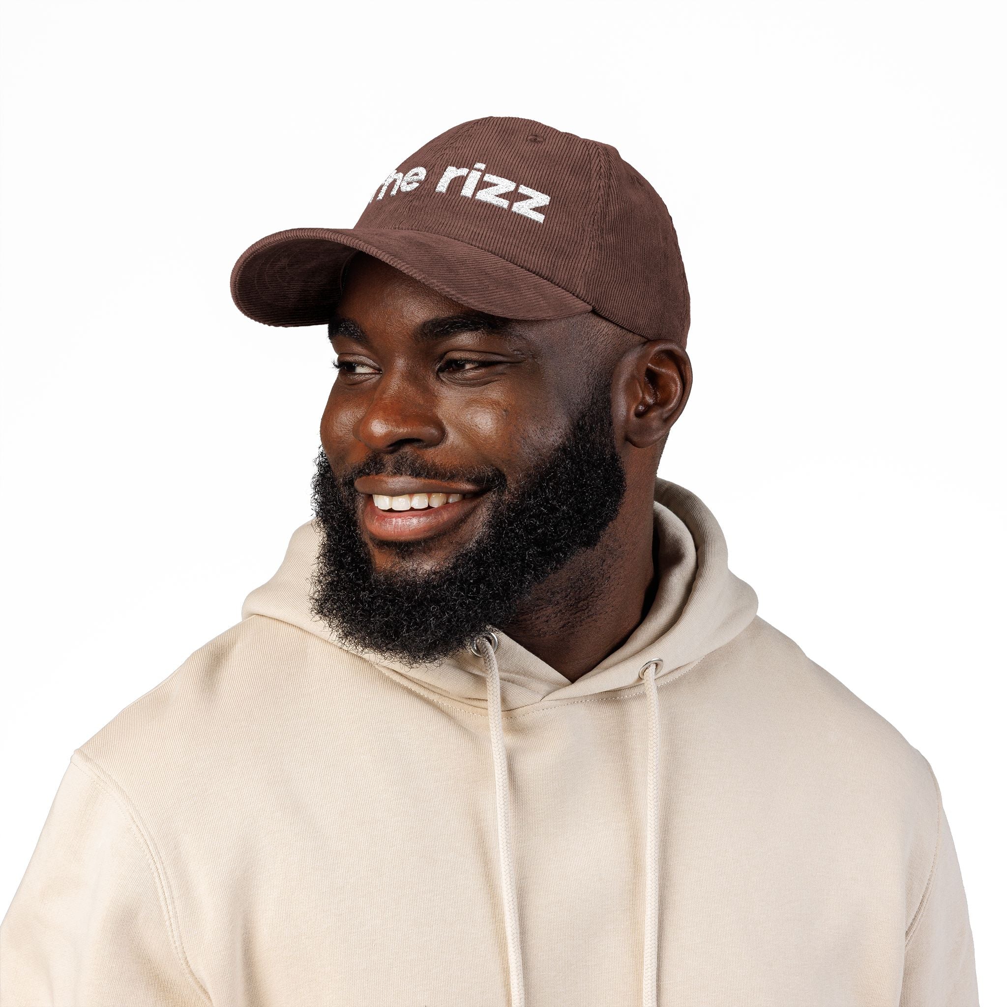 The Rizz - Embroidered Corduroy Baseball Cap