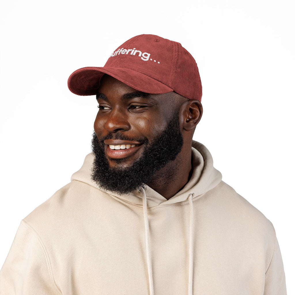 Buffering... - Embroidered Corduroy Baseball Cap