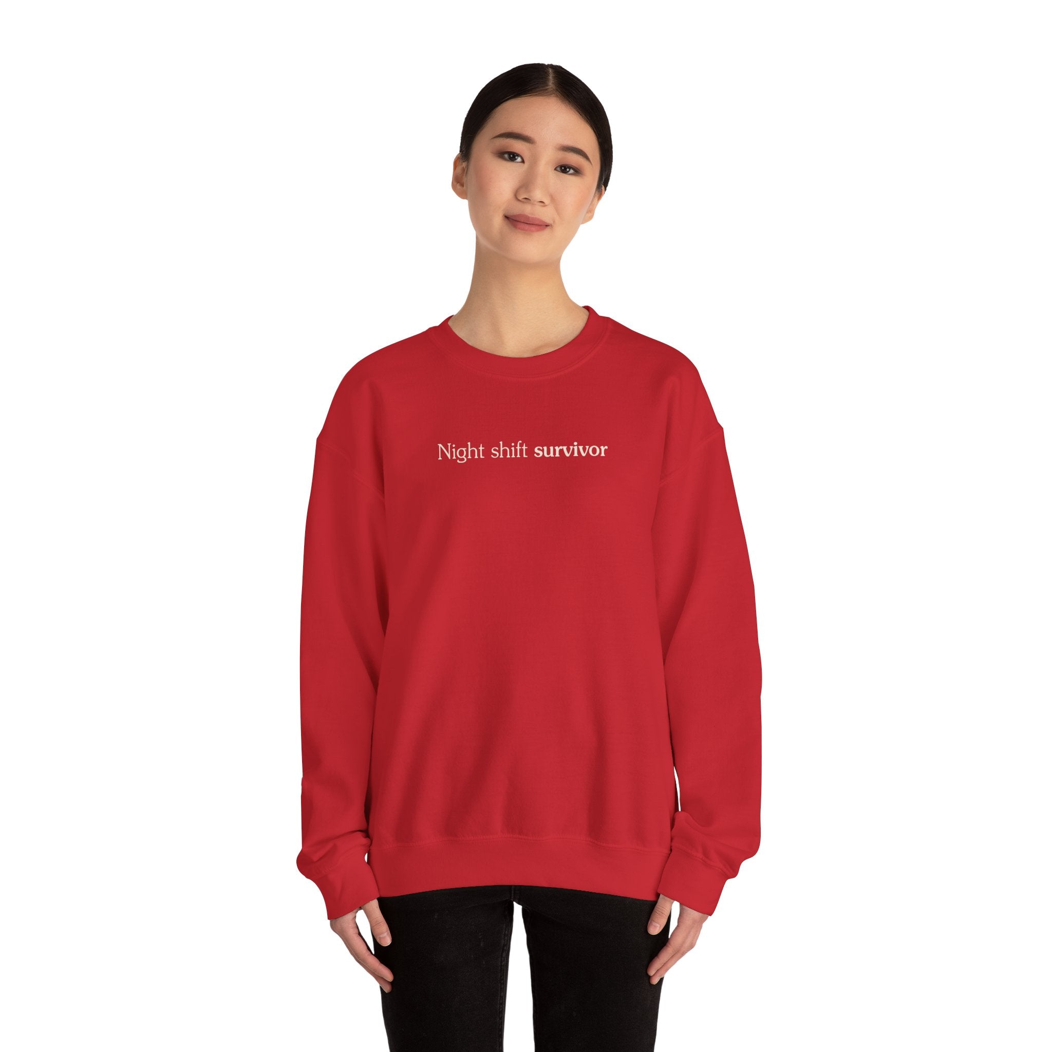 Night shift survivor - Crewneck Sweatshirt